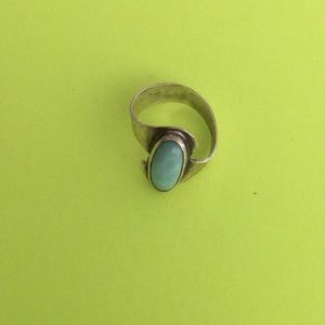 Larimar Sterling Silver 825 Ring Size 7